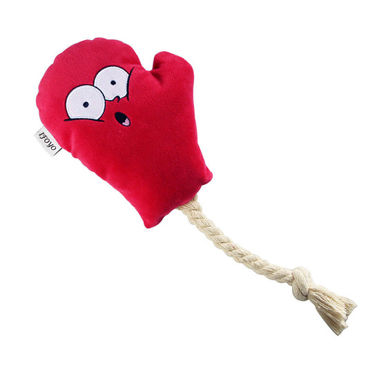 KFX-1769533 Pet Bite-Resistant Plush Toys for Dogs and Cats – Boxing Gloves, Fish Bones, Headphones