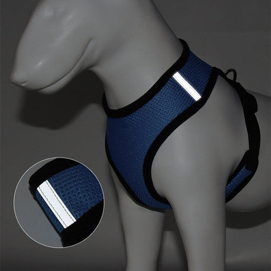KFX-1818045 Breathable Mesh Reflective Dog Harness with Adjustable Chest Strap