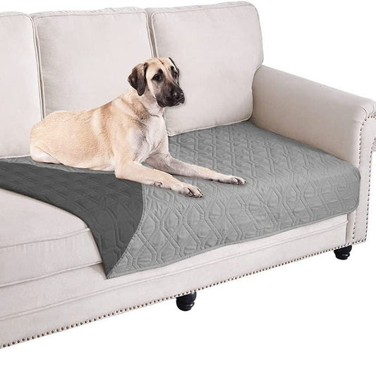 KFX-1825981 Reversible Waterproof Pet Blanket for Dogs - Soft Sofa and Couch Cover, Washable, Furniture Protector