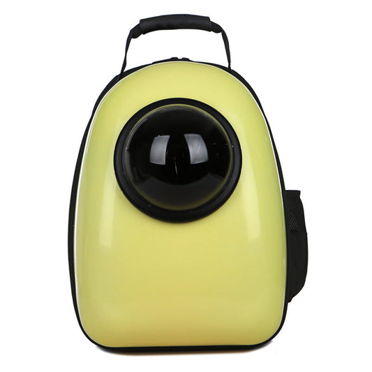 KFX-1826749 Transparent Space Capsule Pet Backpack for Cats and Small Dogs with Acrylic Cover, Multi-Color Options