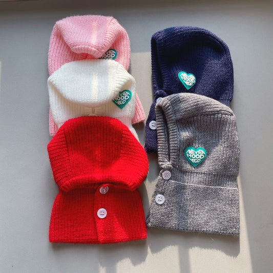 KFX-1829309 Knitted Pet Hat for Autumn and Winter - Monochrome Wool Fashion Accessory in Multiple Colors and Sizes