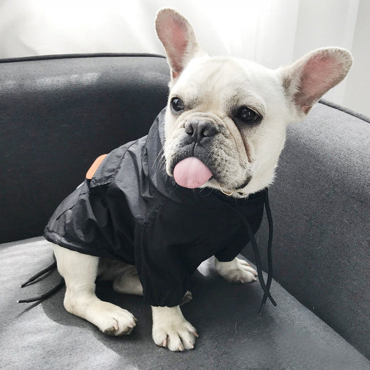 KFX-1834429 Dog Sunscreen Shirt - Casual Cotton Outfit in Black and Red, Suitable for All Dogs