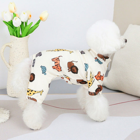 KFX-1836861 Cartoon Dog T-Shirt Costume for Pets - Cotton Polyester, Various Sizes Available