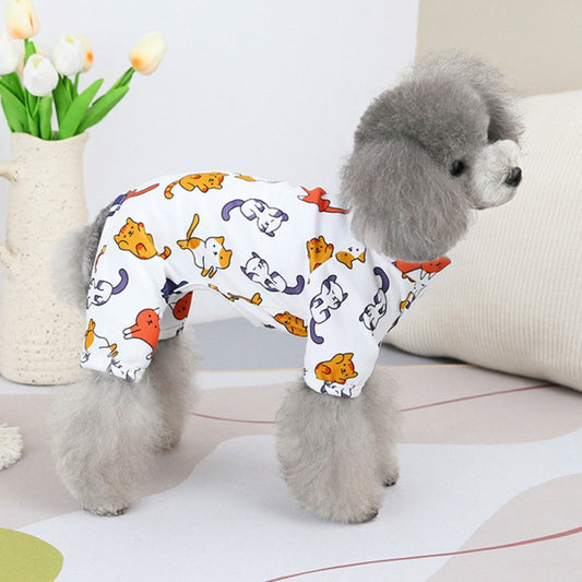 KFX-1836861 Cartoon Dog T-Shirt Costume for Pets - Cotton Polyester, Various Sizes Available