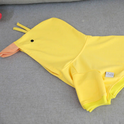 KFX-1849917 Adorable Yellow Pet Costume for Small to Extra-Large Dogs in Cloth Material