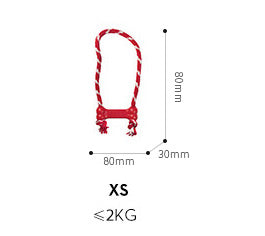 KFX-1857085 Natural Rubber Dog Toy with Knot Design for Clean Teeth and Durable Biting