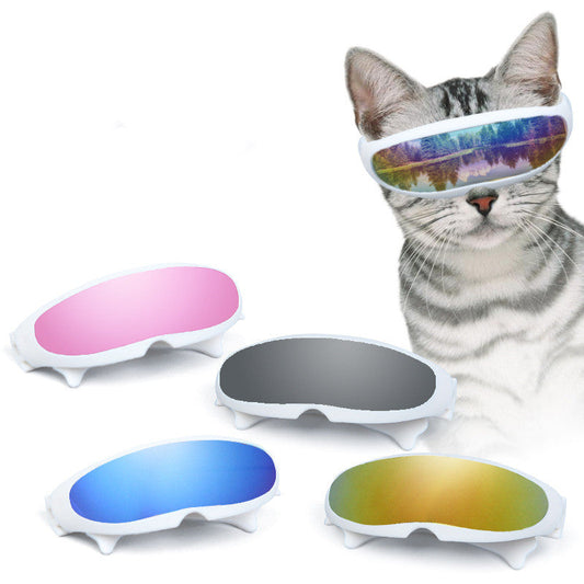 KFX-1864637 Stylish Reflective Sunglasses for Dogs and Cats - Plastic Frame, AC Resin Lens