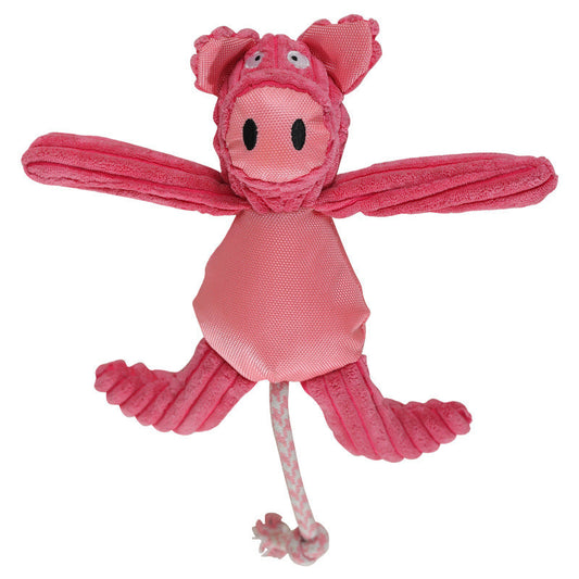 KFX-1878205 Cartoon Cow and Pig Plush Pet Toy - Bite-Resistant, 40x32cm, 135g