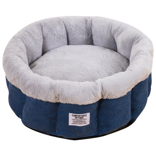KFX-1884349 Universal Removable and Washable Cat Nest for All Seasons - Soft Velvet, Angora, and PP Cotton, Available in Multiple Colors