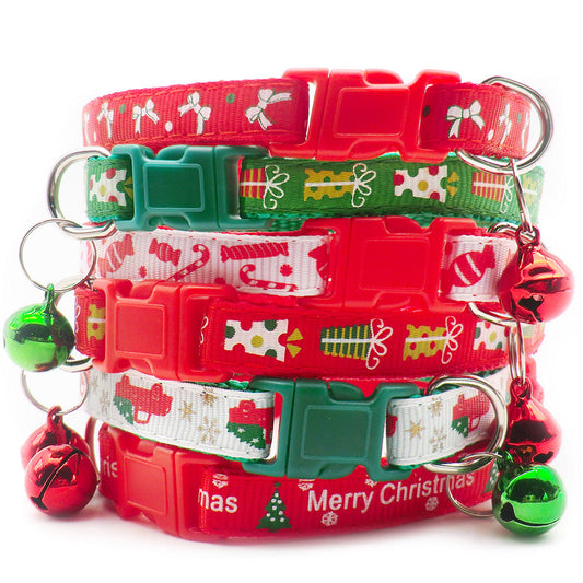 KFX-1892029 Whimsical Cartoon Dog and Cat Collar, Adjustable 19-32cm, Polypropylene Material, Multiple Color Options