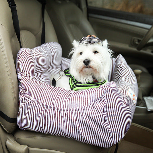KFX-1892285 Pet Travel Car Seat with Safety Collar and Washable Cover