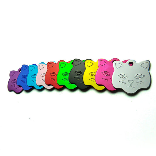 KFX-1892669 Personalized Cat & Dog Aluminum Pet Tag - Durable, Lightweight, 23mm Size