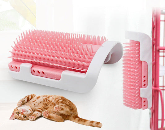 KFX-1907133 Cat Tickle Depilation Toy - Pink Plastic Grooming Tool with Accessories