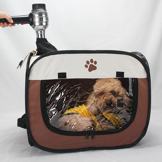 KFX-1913533 Pet Drying Bag for Dogs and Cats, Waterproof 600D Oxford Cloth, Folding Design, 54X31X41cm