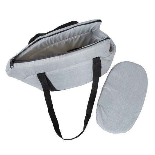 KFX-1919293 Portable Breathable Mesh Pet Carrier Bag for Small Dogs and Cats - Foldable Travel Handbag