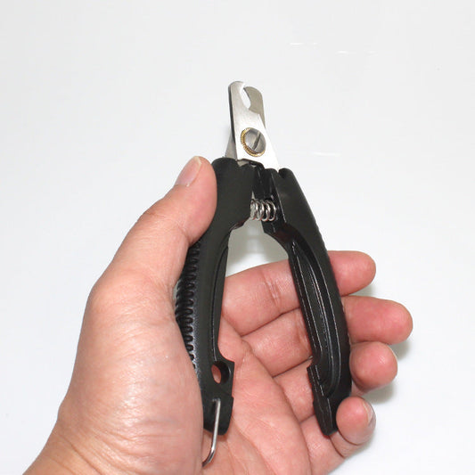 KFX-1920829 Stainless Steel Pet Nail Clippers with Comfortable ABS Grip for Safe and Efficient Grooming