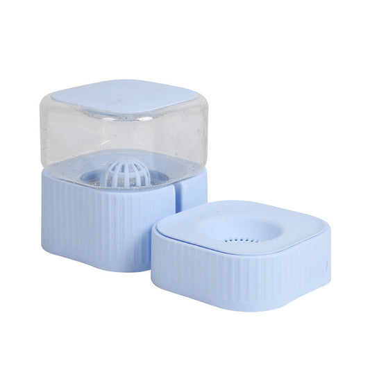 KFX-1923005 Magnetic Pet Bowl Feeder Set - Versatile Drinking Fountain and Feeding Solutions in Pink, Blue, Gray, and White