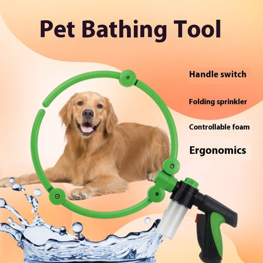 KFX-1930429 Foldable Portable Pet Washing Machine for Dogs and Cats - 360 Degree Cleaning Solution