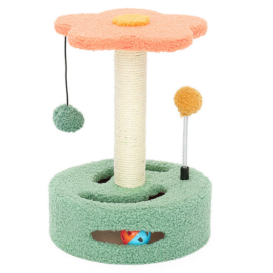 KFX-1931837 Colorful Cat Scratch Board with Sisal Rope and Fur – Multi-Functional Climbing Frame for Cats