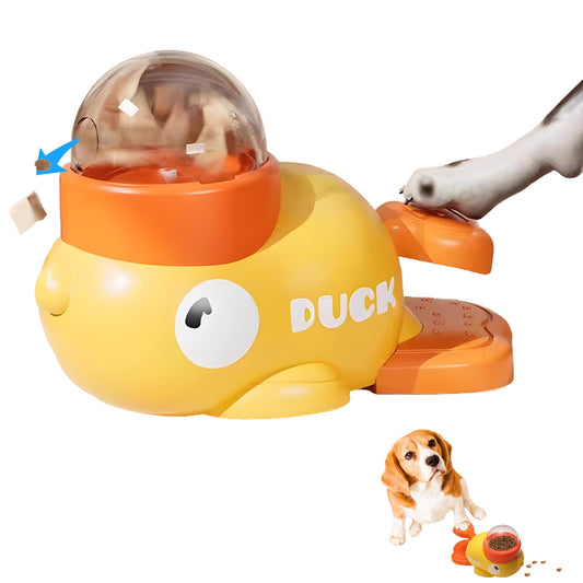 KFX-1944893 Interactive Duck Shape Dog Treat Dispenser for Mental Stimulation and Slow Feeding for Small to Medium Pets