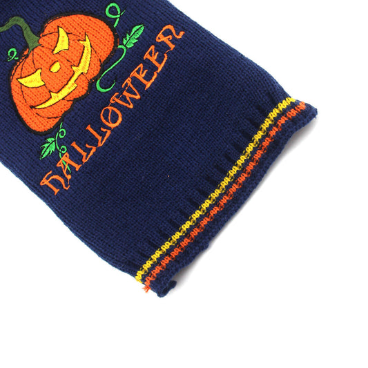 KFX-1947837 Cozy Pumpkin Sweater for Dogs - Halloween Pet Clothing in Various Sizes and Designs