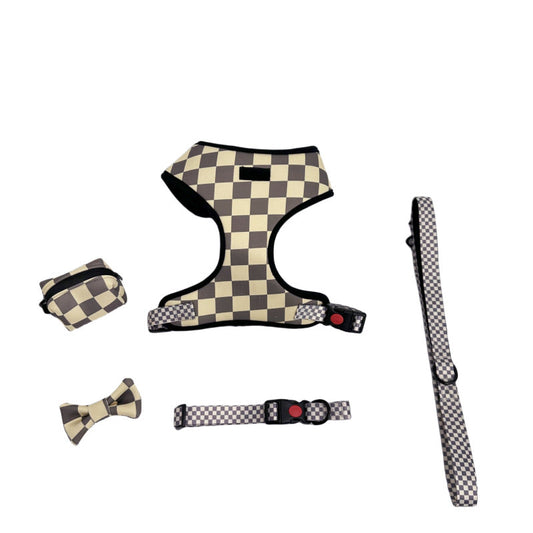 KFX-1951293 Pet Chest and Back Suit with Traction Strap - Available in Multiple Patterns and Colors