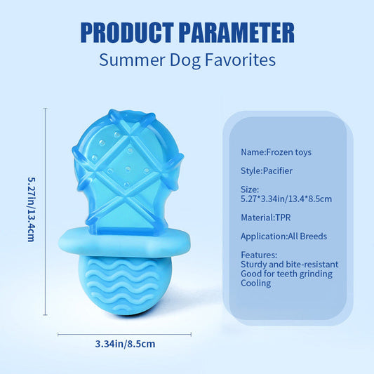 KFX-1957053 Cooling Dog Teething Popsicle Sticks - Ice Water-Filled Toy Set for Summer Relief