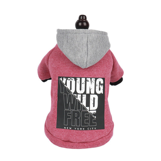 KFX-1966397 Casual Cotton Letter Print Hooded Sweatshirt for Everyday Wear