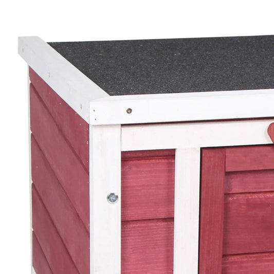 KFX-1972541 Outdoor Animal Shelter with Openable Waterproof Roof for Small Pets