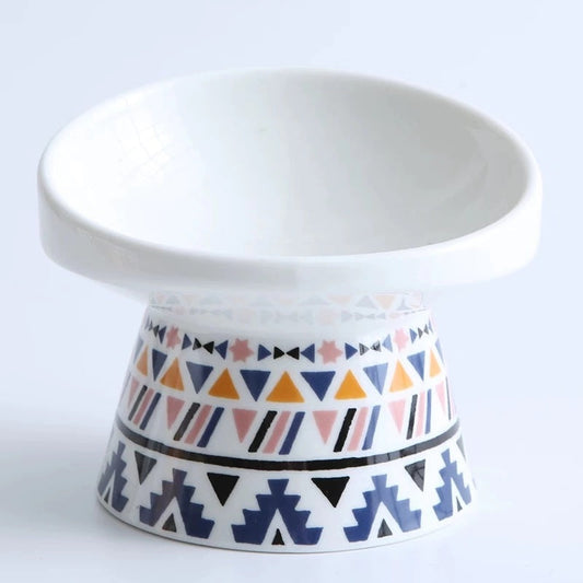 KFX-1977021 Ceramic Anti-Tip Dog Food and Water Bowl - Small and Large Sizes Available