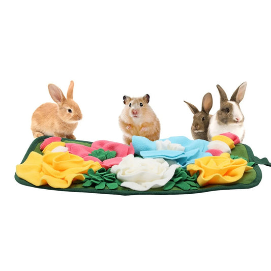 KFX-1985853 Foraging Mat for Rabbits and Guinea Pigs - Emotional Relief Garden Smelling Mat with Totoro Design
