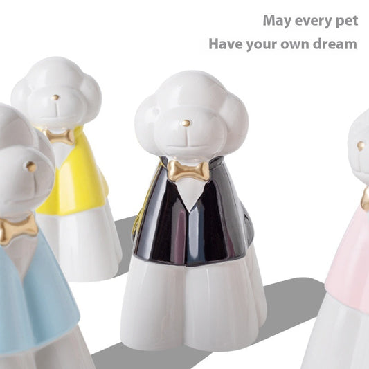 KFX-1988413 Handmade Ceramic Ash Urn for Pet Memorials and Souvenir Keepsakes