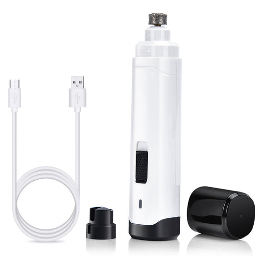 KFX-2019133 Automatic USB Pet Nail Polisher for Cats and Dogs - Electric Manicure Tool with Dual Speed Options