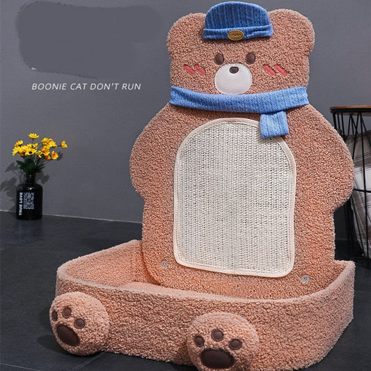 KFX-2030141 Vertical Cat Scratching Board with Sisal Rope and Cute Design for Play and Rest