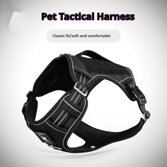 KFX-2035901 Search and Rescue Tactical Dog Chest Strap - Available in Black, Khaki, Camouflage, and Olive Green