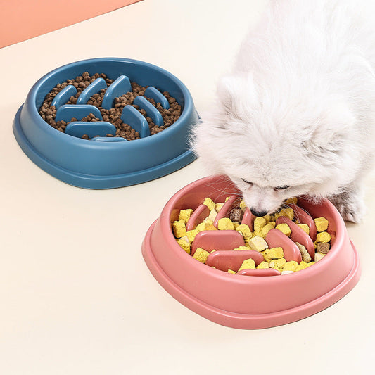 KFX-2041021 Anti-Choking Slow Feeder Bowl for Dogs - Large Capacity Pet Food Dish in Multiple Colors