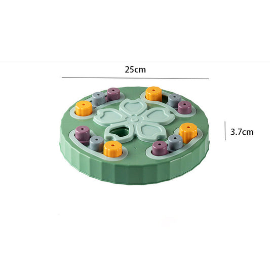 KFX-2045629 Interactive Dog Feeding Toy - Educational Slow Feed Plate for Boredom Relief