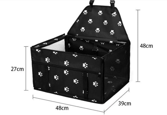 KFX-2050365 Waterproof Oxford Car Pet Seat Bag for Dogs and Cats, Animal Pattern, Medium to Hard Design