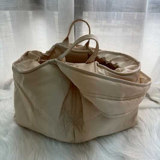 KFX-2056125 Large Capacity Solid Color Pet Carry Bag in Beige, Khaki, and Gray