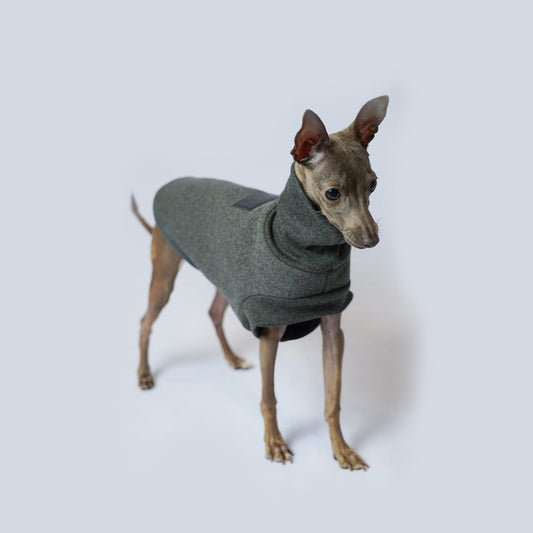 KFX-2058301 Warm Thickened Fleece Dog Clothes in Grey - Multiple Sizes Available