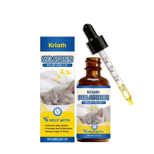 KFX-2059709 Melatonin Sleep Support Drops for Cats with Valeriana Root and L-Theanine
