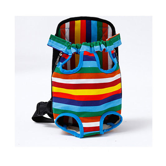 KFX-2077373 Pet Backpack Carrier Bag in Color Striped, Leopard Print, Camouflage, and Denim Designs