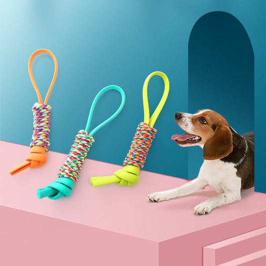 KFX-2093245 Durable TPR Chew Toy for Dogs - Teeth Cleaning and Molar Care