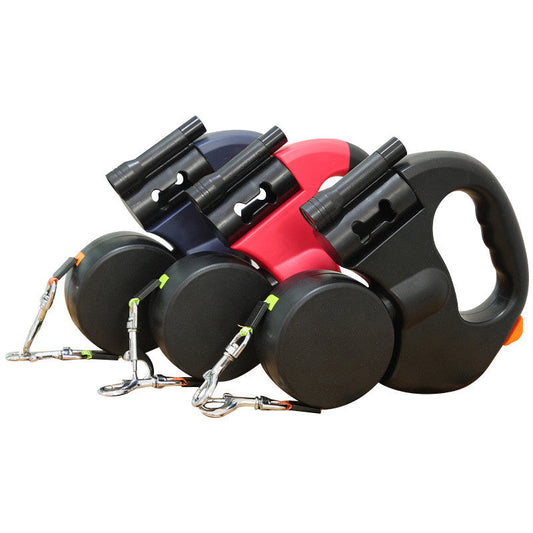 KFX-2096189 Automatic Telescopic Traction Rope with Dual Head and Illumination - 3m ABS Material