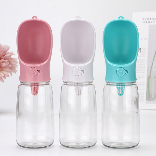 KFX-2131005 Portable Outdoor Pet Water Cup - Available in White, Blue, Pink (350ml & 550ml)