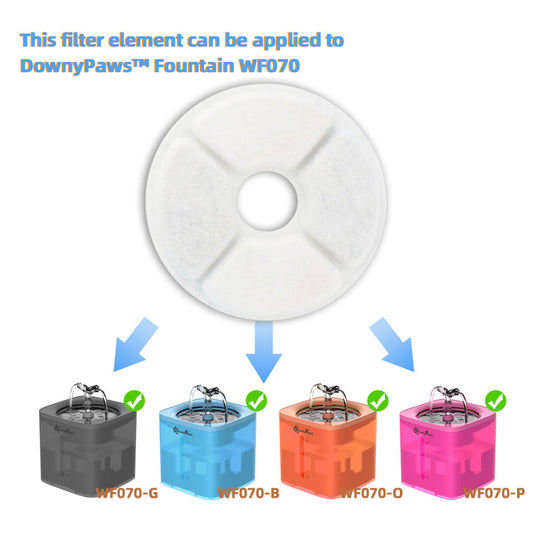 KFX-2163773 Activated Carbon Filter for Pet Fountains - 4/8/12 Packs, Resin & Carbon Filtration, Keeps Water Fresh
