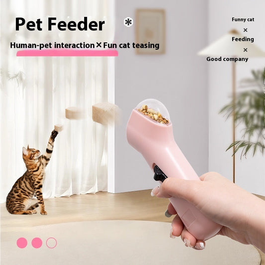 KFX-2168509 Freeze-Dried Grain Launcher Toy for Cats - Pink Purple and Yellow Options
