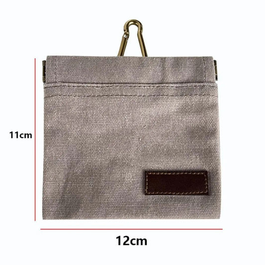 KFX-2175677 Portable Dog Training Snack Bag with Oil Resistance and Carabiner - Durable Food Dispenser Pouch for Pet Training