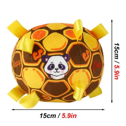 KFX-2182461 Durable Interactive Dog Toy with Plush Handle and Bells for Aggressive Chewers, 15cm