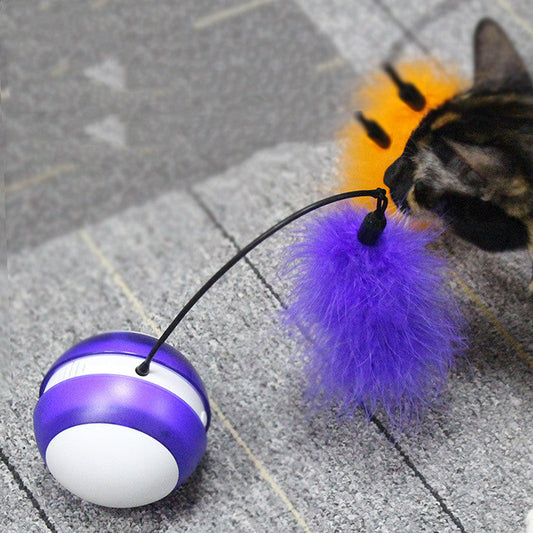 KFX-2185789 Electric Tumbler Cat Toy with LED Lights and Sound Features